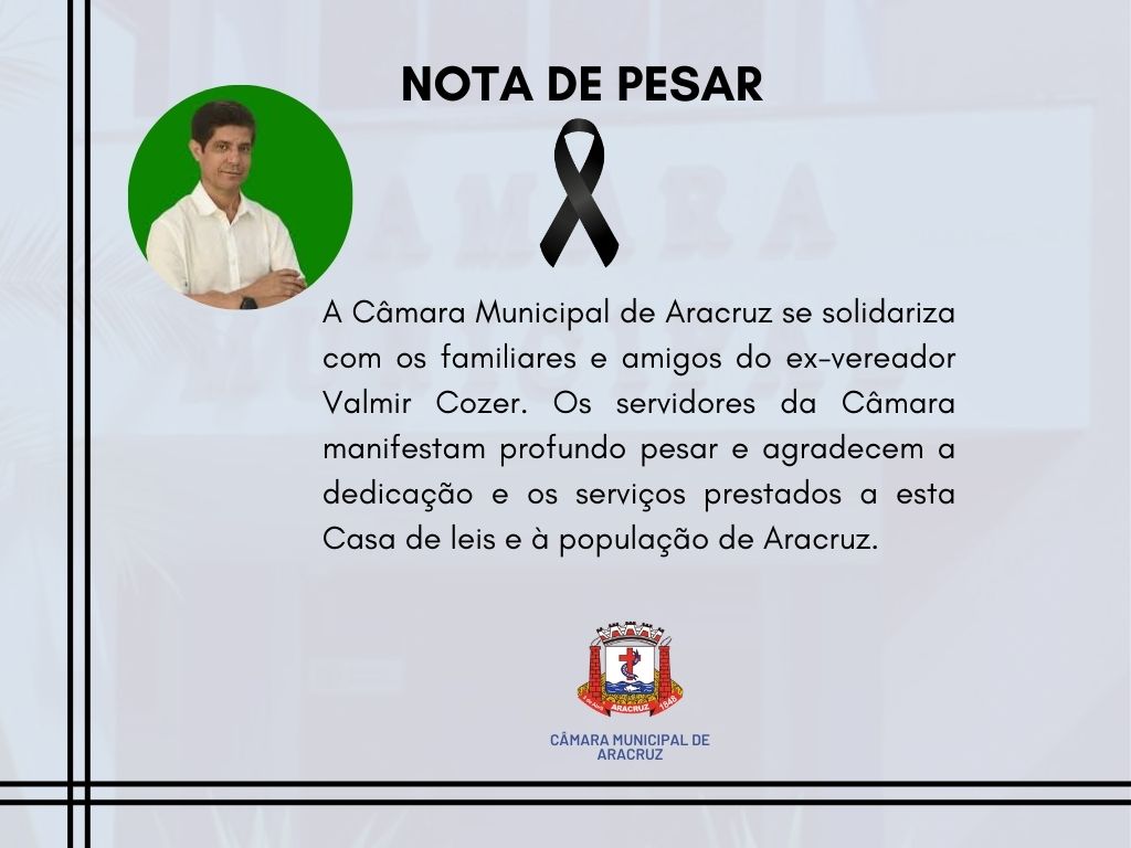 NOTA DE PESAR