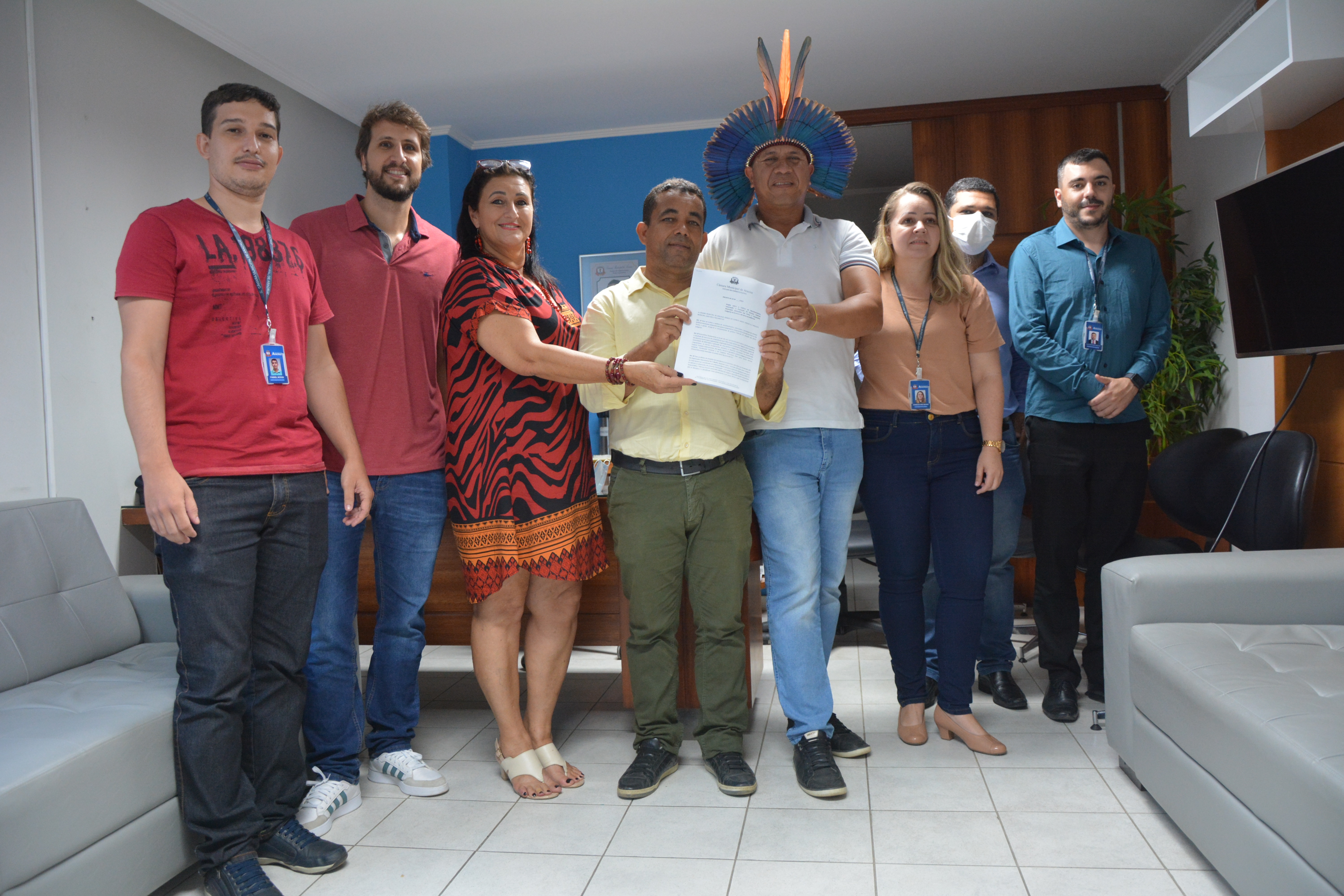 PROJETO QUE CRIA A POLÍTICA INDIGENISTA DE ARACRUZ É PROTOCOLADO NA CÂMARA MUNICIPAL